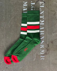  Heritage 9.1 Rucker Green White Red White Socks