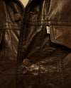 Levi's Leather Trucker Jacket Brown (XL)